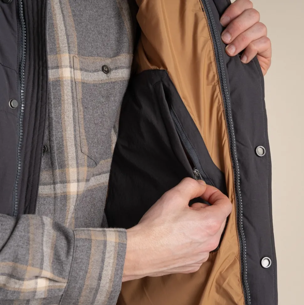 Gage Hemd mit langem Ärmel | Soft Grey Marl Check