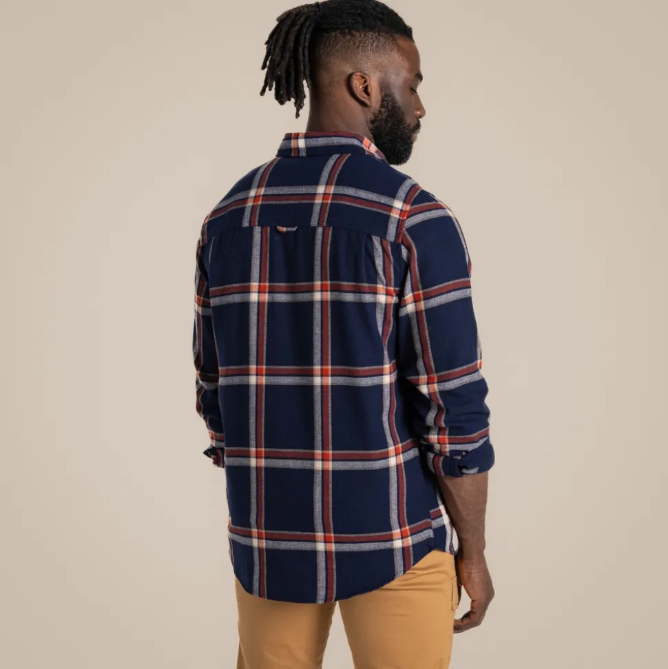 Gage Hemd mit langem Ärmel | Blue Navy Check