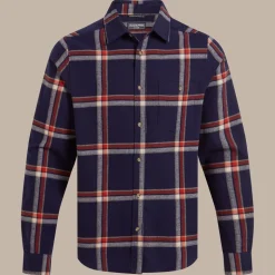 Gage Hemd mit langem Ärmel | Blue Navy Check