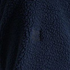 Hathers Half Zip Fleece für Herren | Blue Navy Print