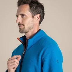 Herren CO2 Renu Fleece mit halbem Reißverschluss | Howlite Blue