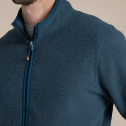 Herren CO2 Renu Fleece mit halbem Reißverschluss | Blue Stone