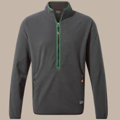 Herren CO2 Renu Fleece mit halbem Reißverschluss | Black Pepper