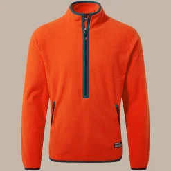 Herren CO2 Renu Fleece mit halbem Reißverschluss | Macaw Red