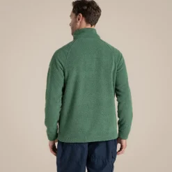 Herren Karlton Fleece mit halbem Reißverschluss | Mangrove Green