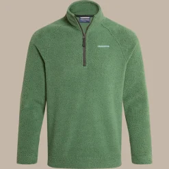 Herren Karlton Fleece mit halbem Reißverschluss | Mangrove Green