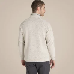 Herren Karlton Fleece mit halbem Reißverschluss | Ecru