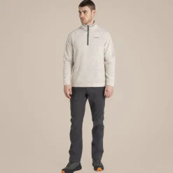 Herren Karlton Fleece mit halbem Reißverschluss | Ecru
