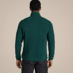 Herren Karlton Fleece mit halbem Reißverschluss | Dark Viridian