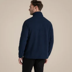 Herren Karlton Fleece mit halbem Reißverschluss | Blue Navy