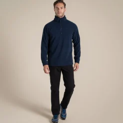 Herren Karlton Fleece mit halbem Reißverschluss | Blue Navy