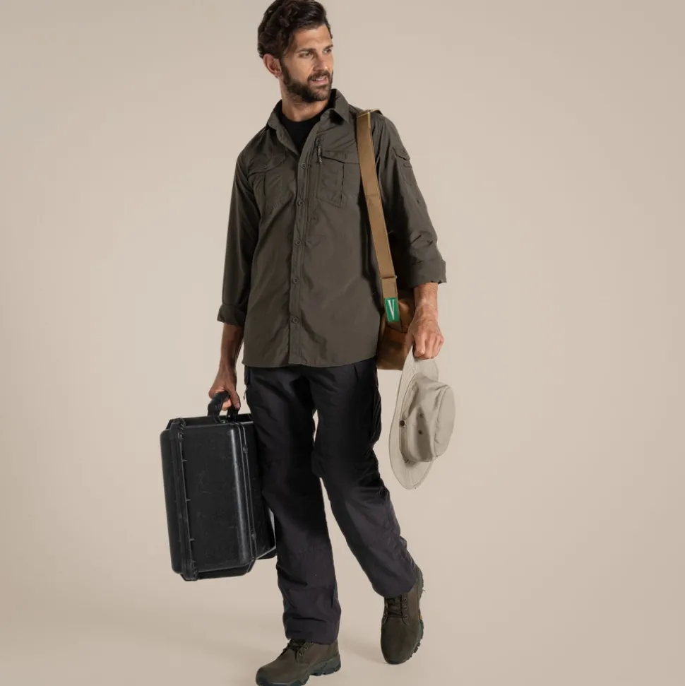 Herren NosiLife Adventure Langarmshirt III | Woodland Green