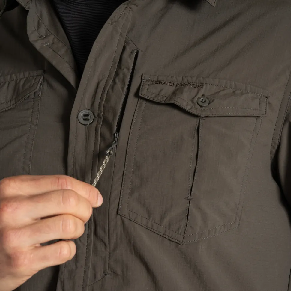 Herren NosiLife Adventure Langarmshirt III | Woodland Green