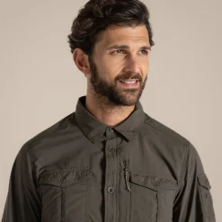 Herren NosiLife Adventure Langarmshirt III | Woodland Green