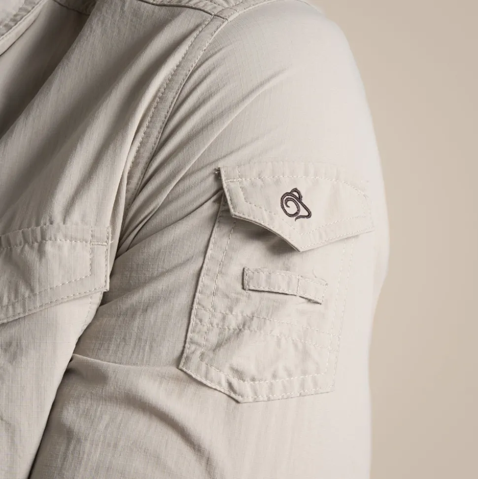 Herren NosiLife Adventure Langarmshirt III | Parchment