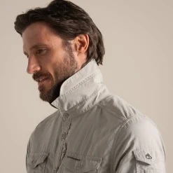 Herren NosiLife Adventure Langarmshirt III | Parchment