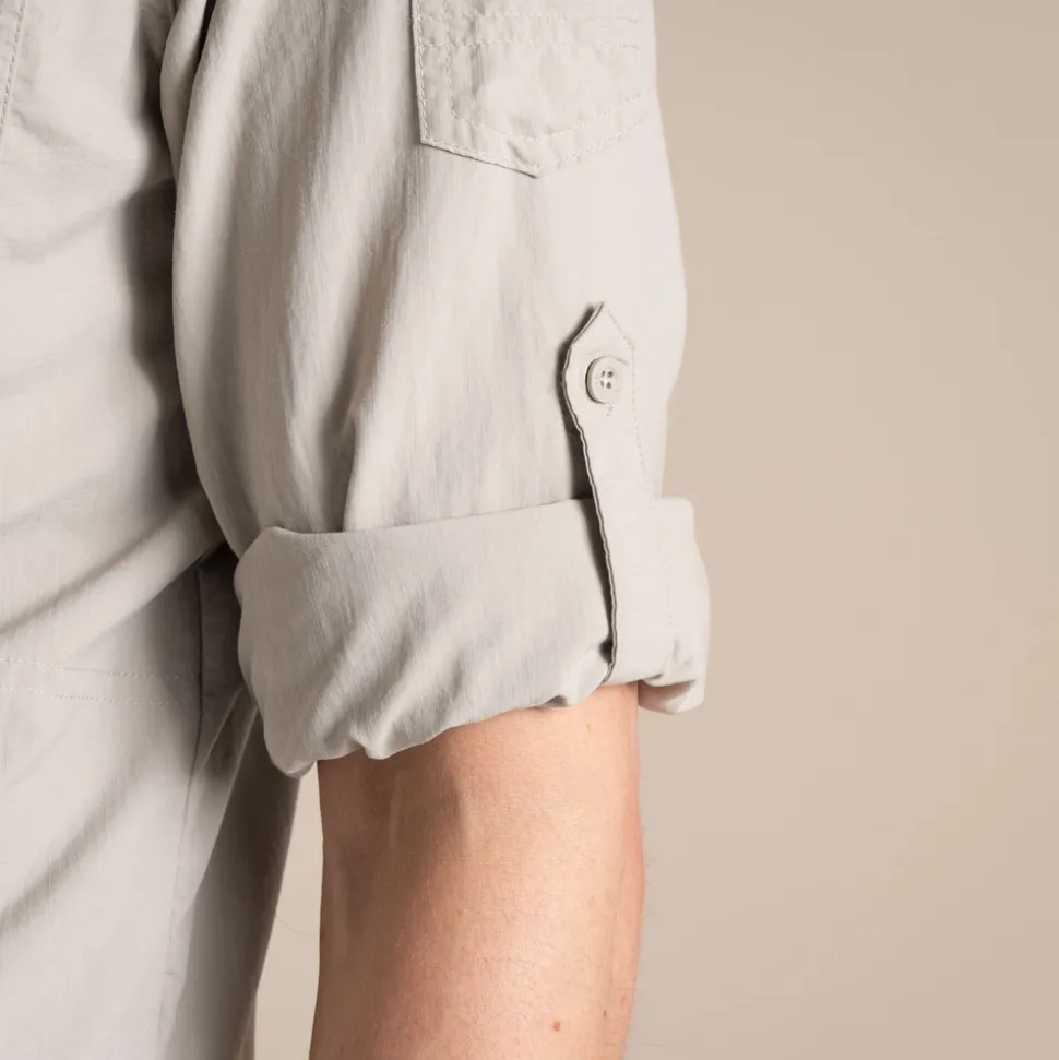 Herren NosiLife Adventure Langarmshirt III | Parchment