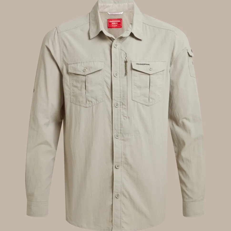 Herren NosiLife Adventure Langarmshirt III | Parchment