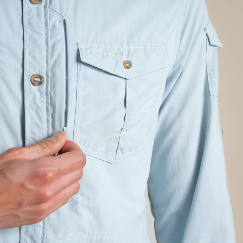 Herren NosiLife Adventure Langarmshirt III | Niagara Blue