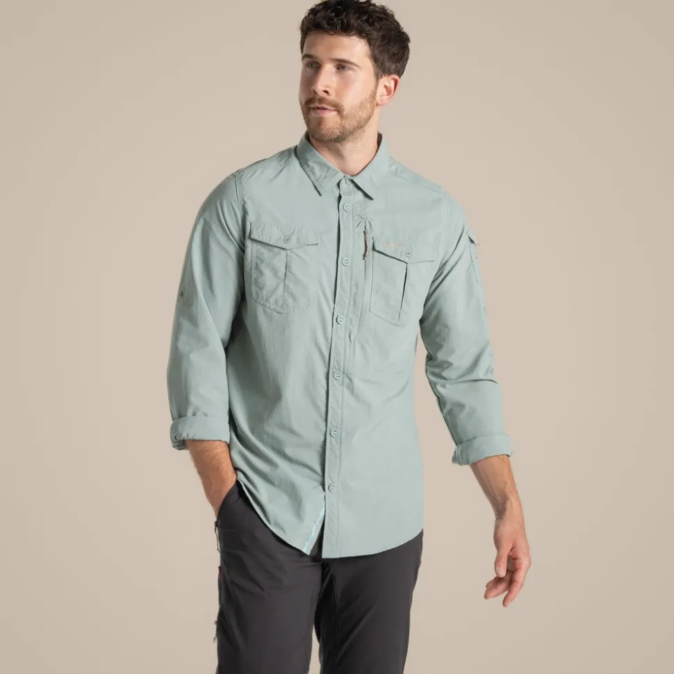 Herren NosiLife Adventure Langarmshirt III | Lichen Green