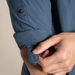 Herren NosiLife Nuoro Langarmshirt II | Blue Stone