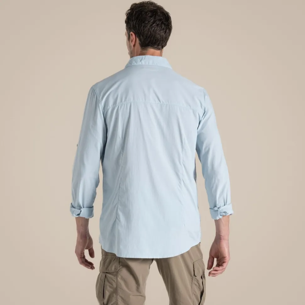 Herren NosiLife Nuoro Langarmshirt II | Niagara Blue