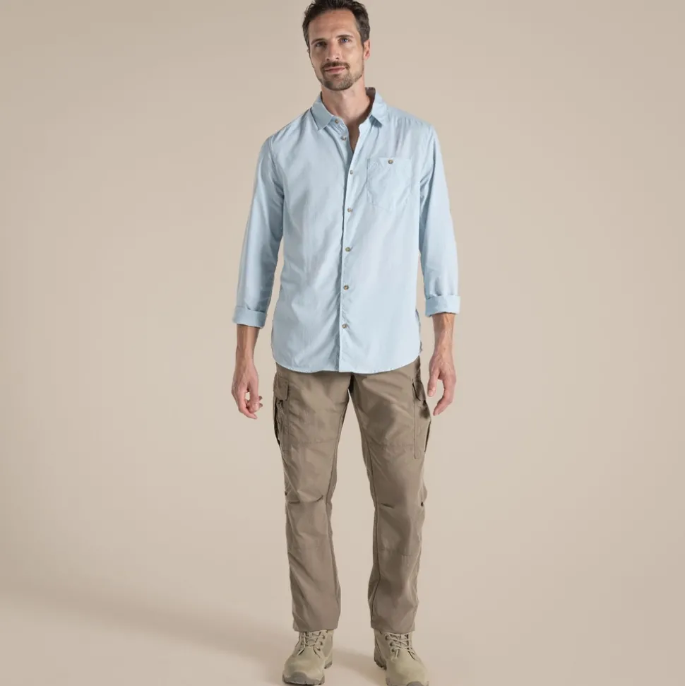 Herren NosiLife Nuoro Langarmshirt II | Niagara Blue