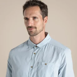 Herren NosiLife Nuoro Langarmshirt II | Niagara Blue