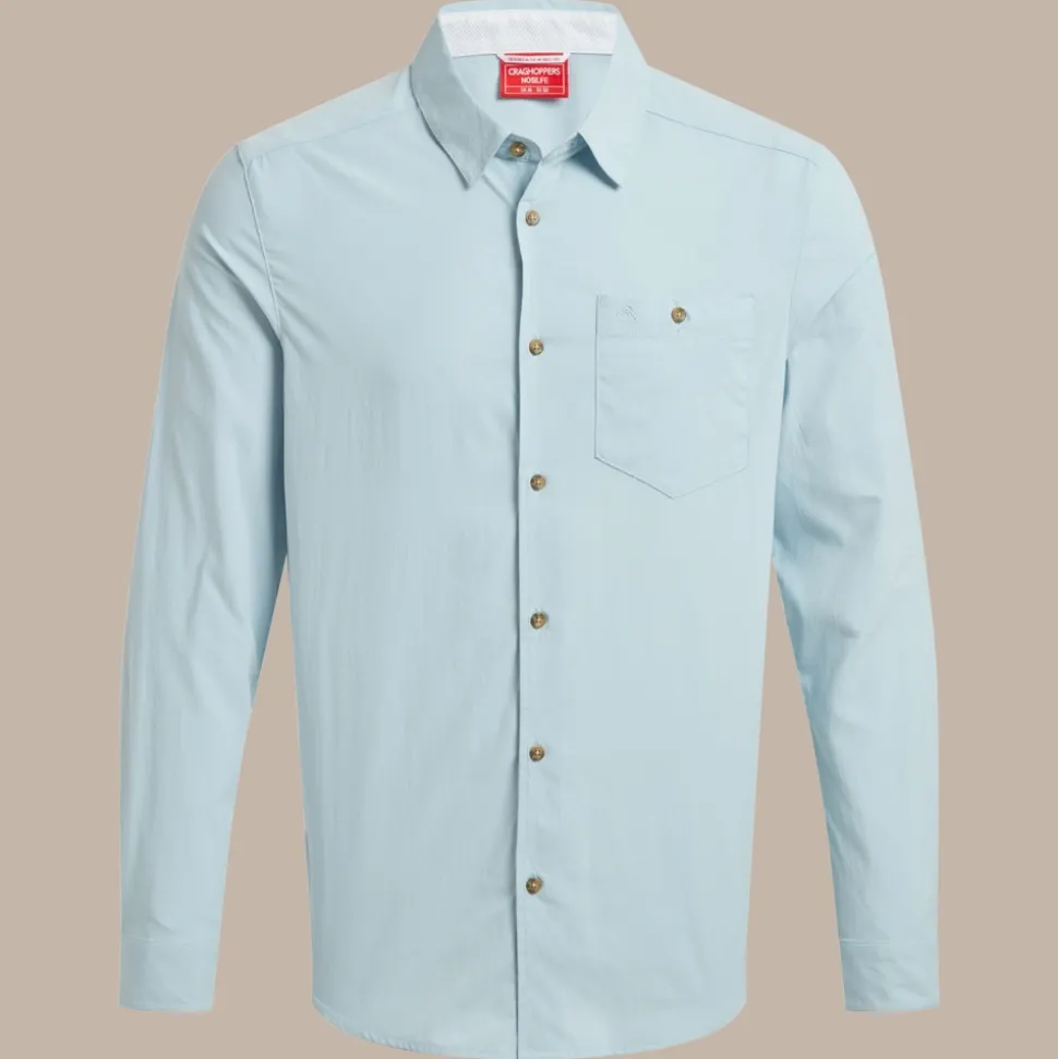 Herren NosiLife Nuoro Langarmshirt II | Niagara Blue