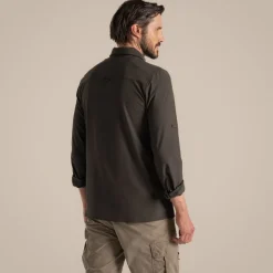 Herren NosiLife Pro Langarmshirt V | Woodland Green