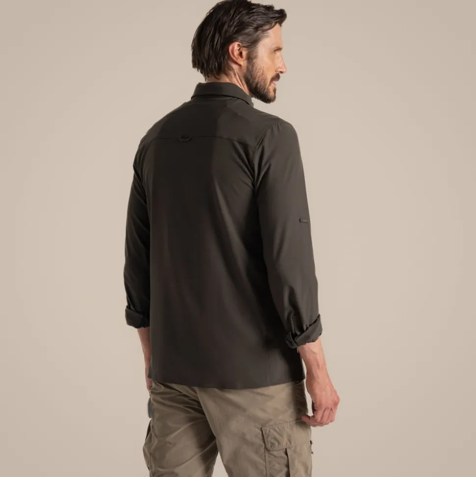 Herren NosiLife Pro Langarmshirt V | Woodland Green