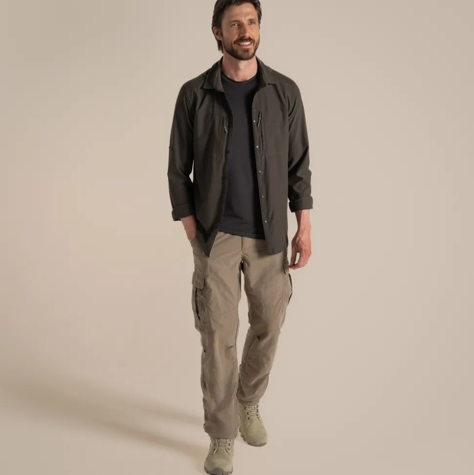 Herren NosiLife Pro Langarmshirt V | Woodland Green