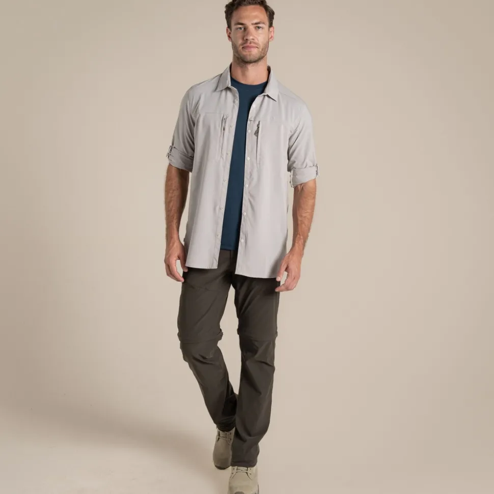 Herren NosiLife Pro Langarmshirt V | Parchment