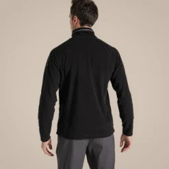 Herren-Fleecejacke Corey VI mit halbem Reißverschluss | Black