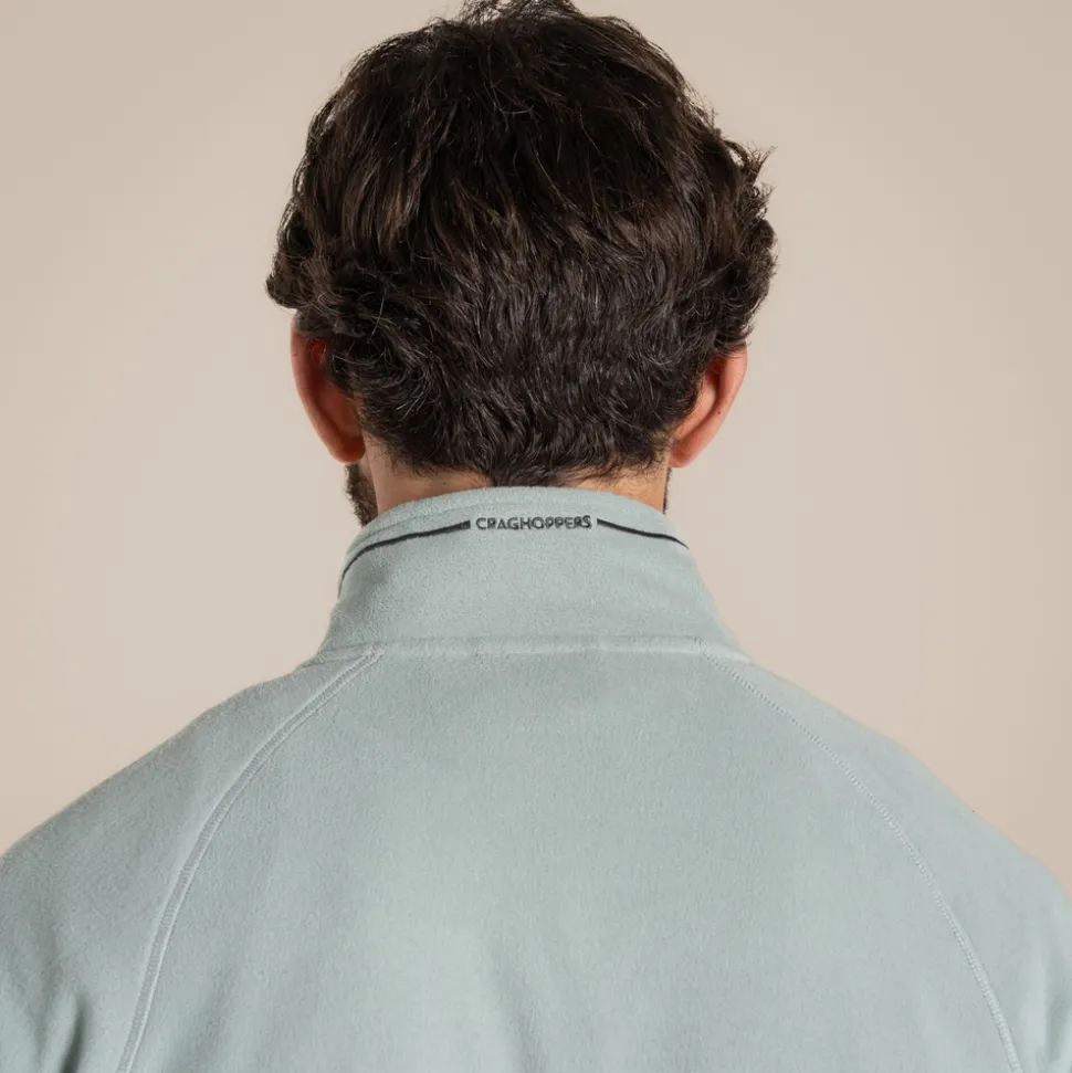 Herren-Fleecejacke Corey VI mit halbem Reißverschluss | Lichen Green