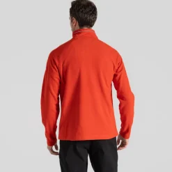 Herren-Fleecejacke Corey VI mit halbem Reißverschluss | Red Rock