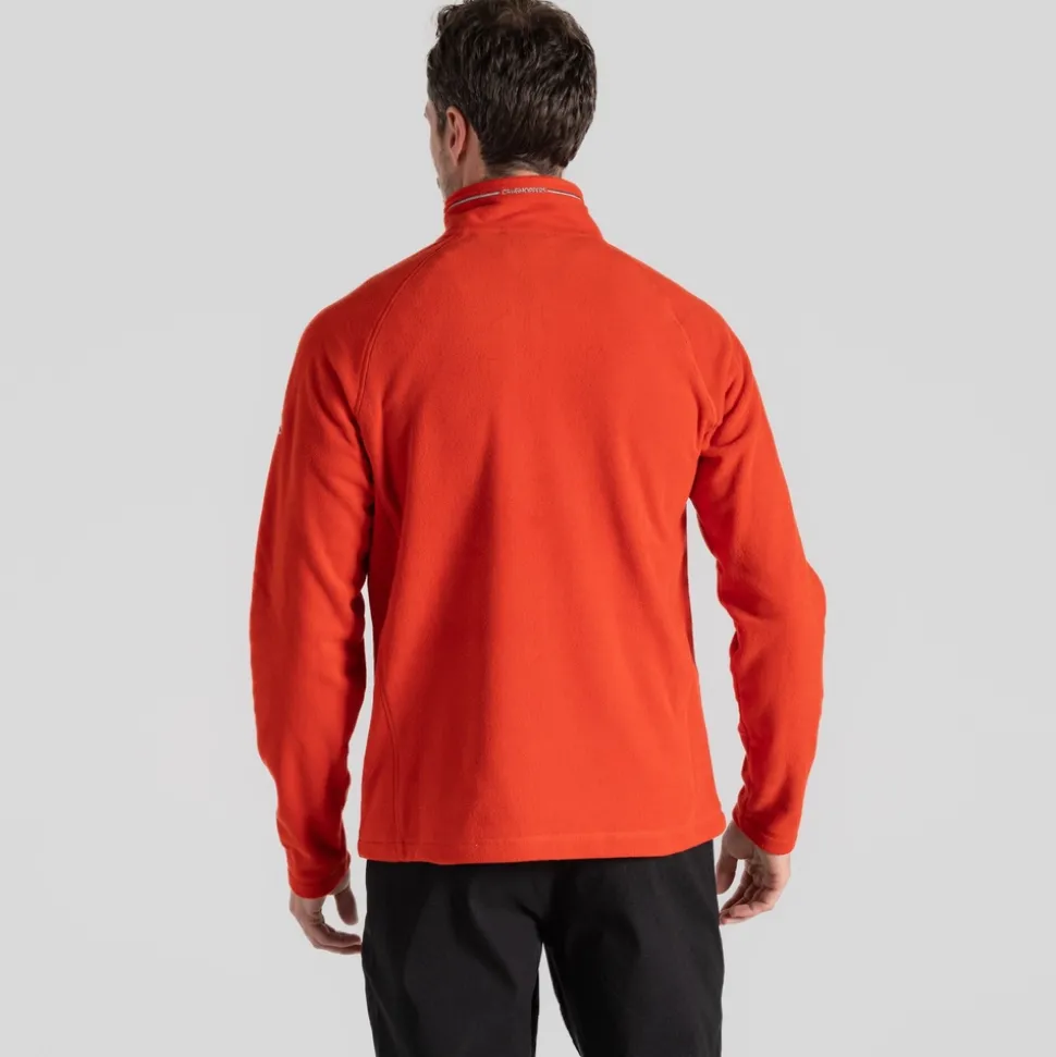 Herren-Fleecejacke Corey VI mit halbem Reißverschluss | Red Rock