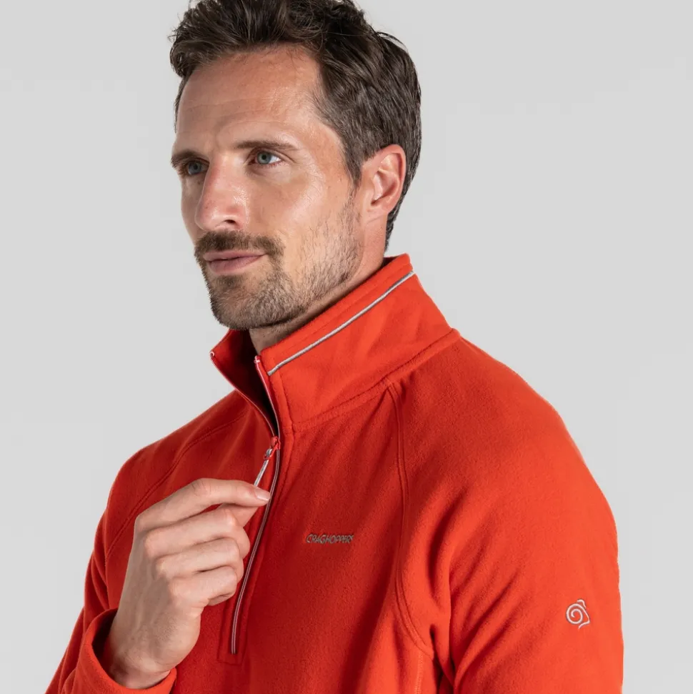 Herren-Fleecejacke Corey VI mit halbem Reißverschluss | Red Rock