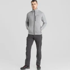 Herren-Fleecejacke Torney II mit durchgehendem Reißverschluss | Dove Grey Marl