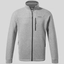 Herren-Fleecejacke Torney II mit durchgehendem Reißverschluss | Dove Grey Marl