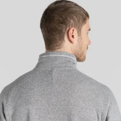 Herren-Fleecejacke Torney II mit durchgehendem Reißverschluss | Dove Grey Marl