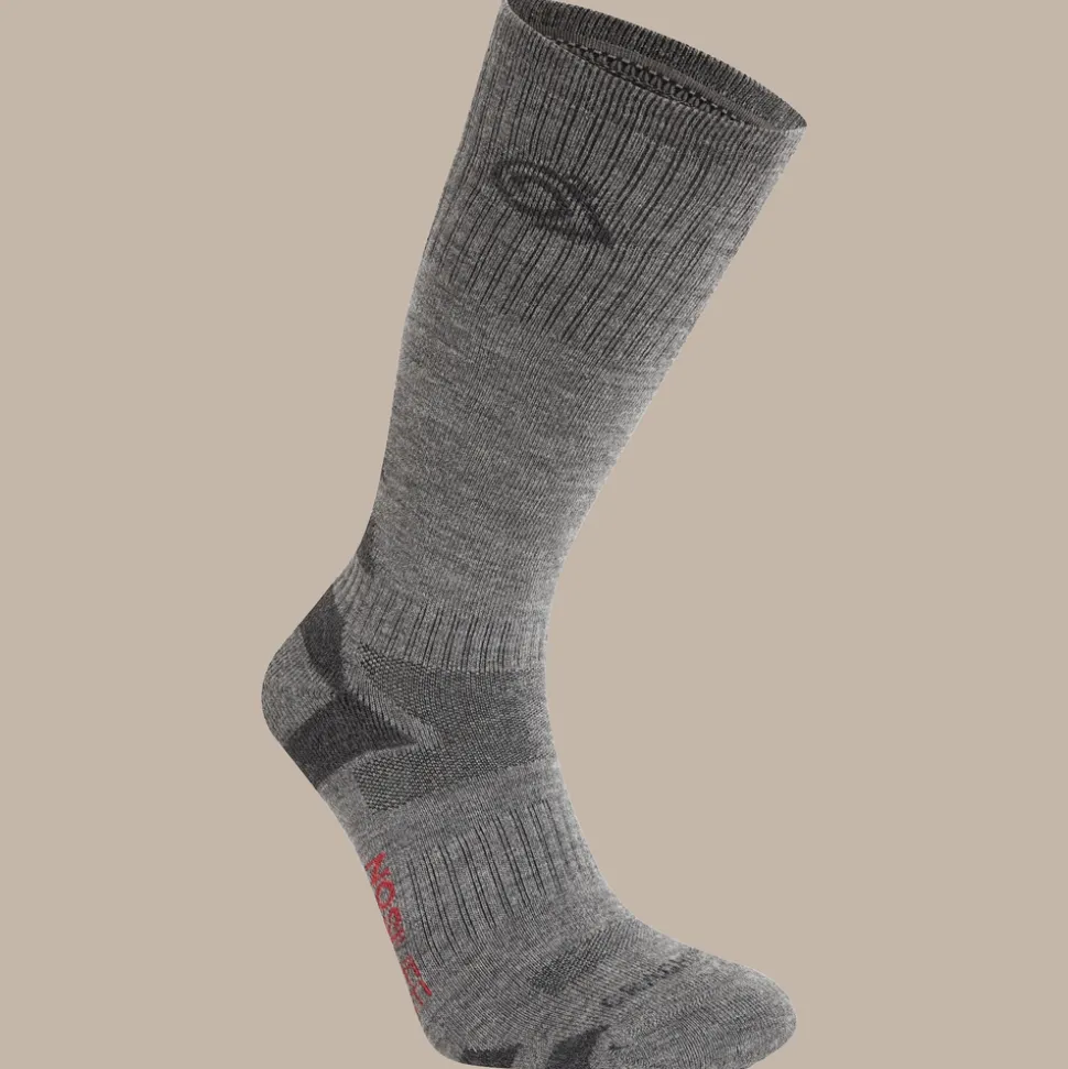 Insektenabweisende Adventure-Socken aus Wollmischung | Coast Grey / Black Pepper