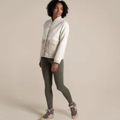 Jamea isolierende Hybridjacke für Damen | Ecru / Stone