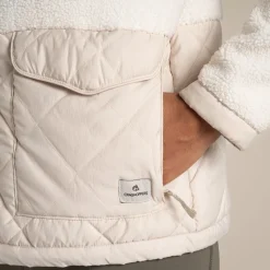 Jamea isolierende Hybridjacke für Damen | Ecru / Stone