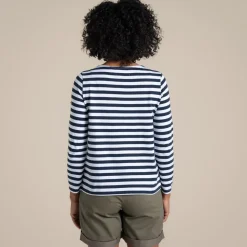 Katitia Langarmshirt für Damen | Blue Navy Stripe