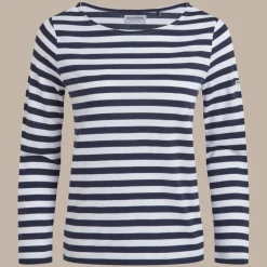 Katitia Langarmshirt für Damen | Blue Navy Stripe
