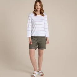 Katitia Langarmshirt für Damen | Red Sandstone Stripe