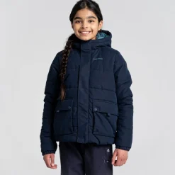 Kid's Maro Insulated Hooded Jacket | Blue Navy