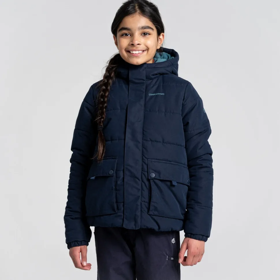 Kid's Maro Insulated Hooded Jacket | Blue Navy