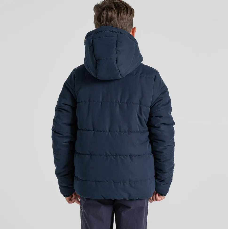 Kid's Maro Insulated Hooded Jacket | Blue Navy